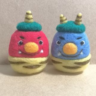 羊毛フェルト・鬼さんセット⑧(インテリア雑貨)