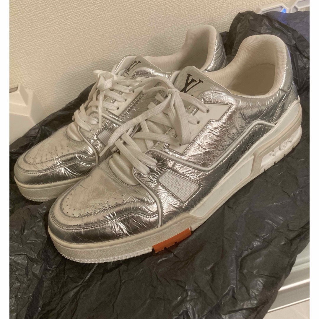 オレンジ美品　Louis Vuitton Trainer スニーカー