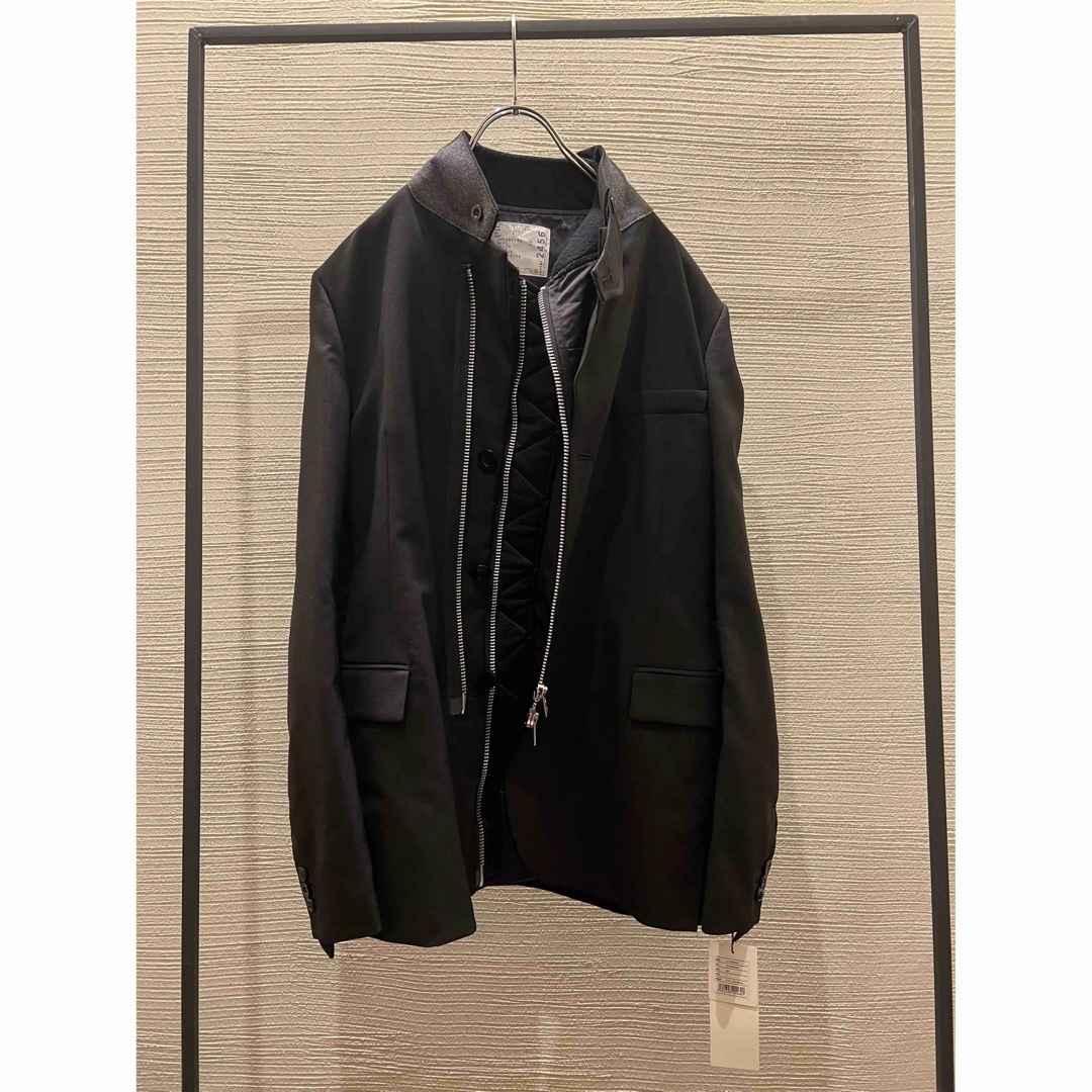 sacai Suiting Jacket レイヤード ジャケット 1 サカイ約104500円