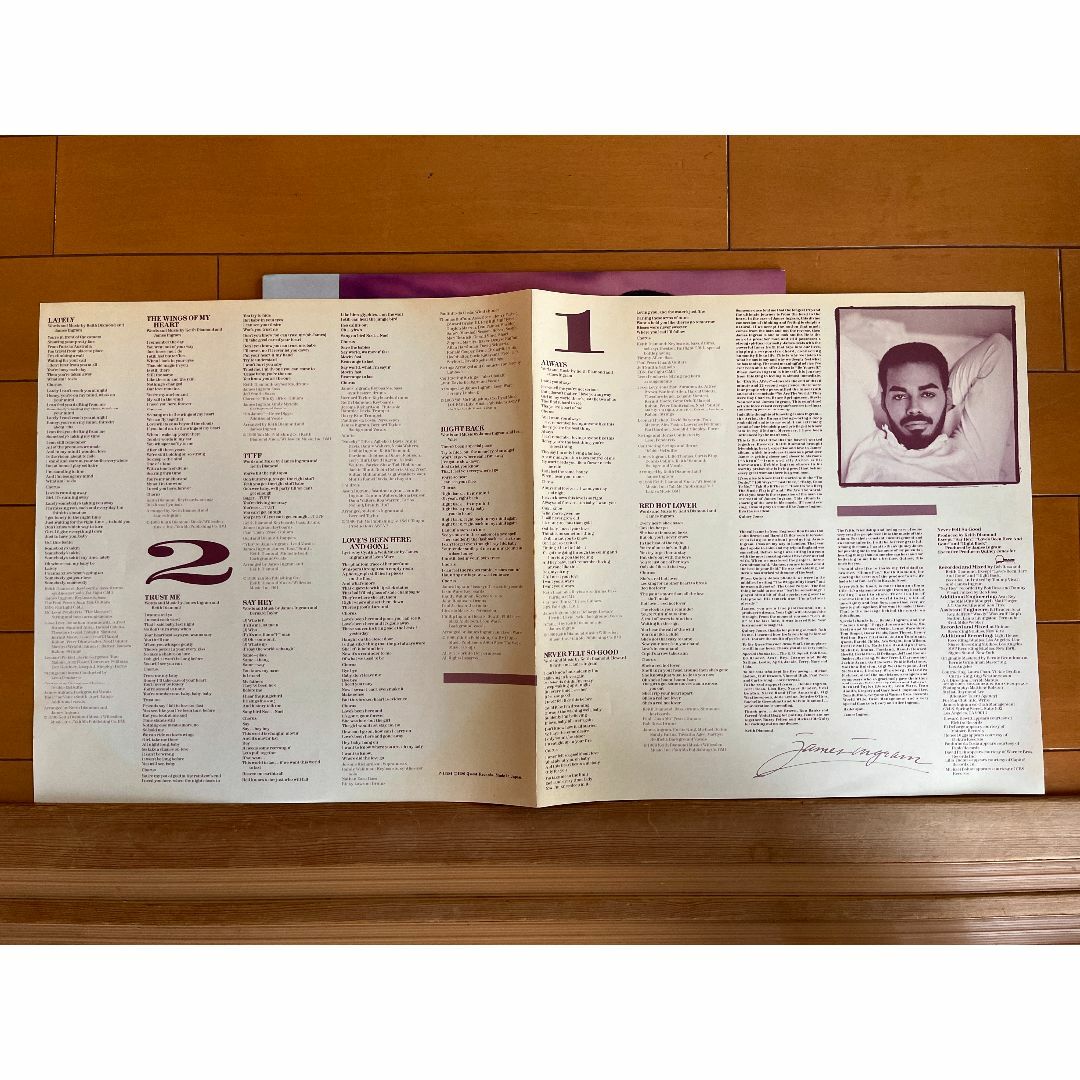 【LP】ジェイムス・イングラム『ネヴァー・フェルト・ソー・グッド』国内盤 エンタメ/ホビーのCD(R&B/ソウル)の商品写真