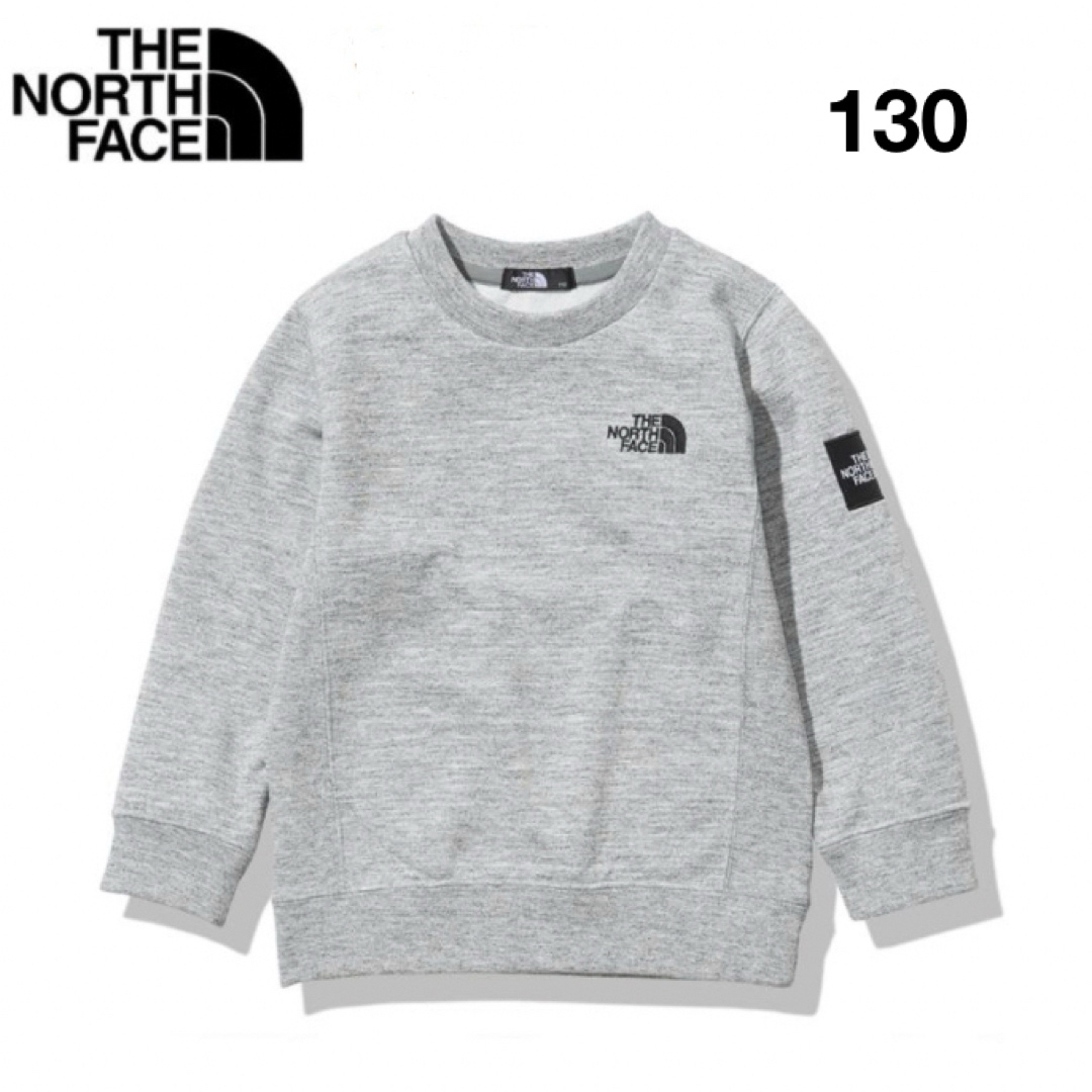 Tシャツ/カットソー【130】THE NORTH FACE キッズ トレーナー スクエアロゴクルー