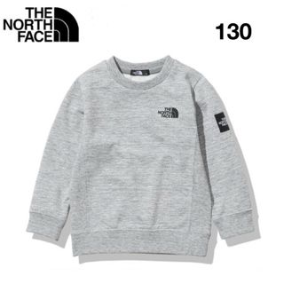 ザノースフェイス(THE NORTH FACE)の【130】THE NORTH FACE キッズ トレーナー スクエアロゴクルー (Tシャツ/カットソー)