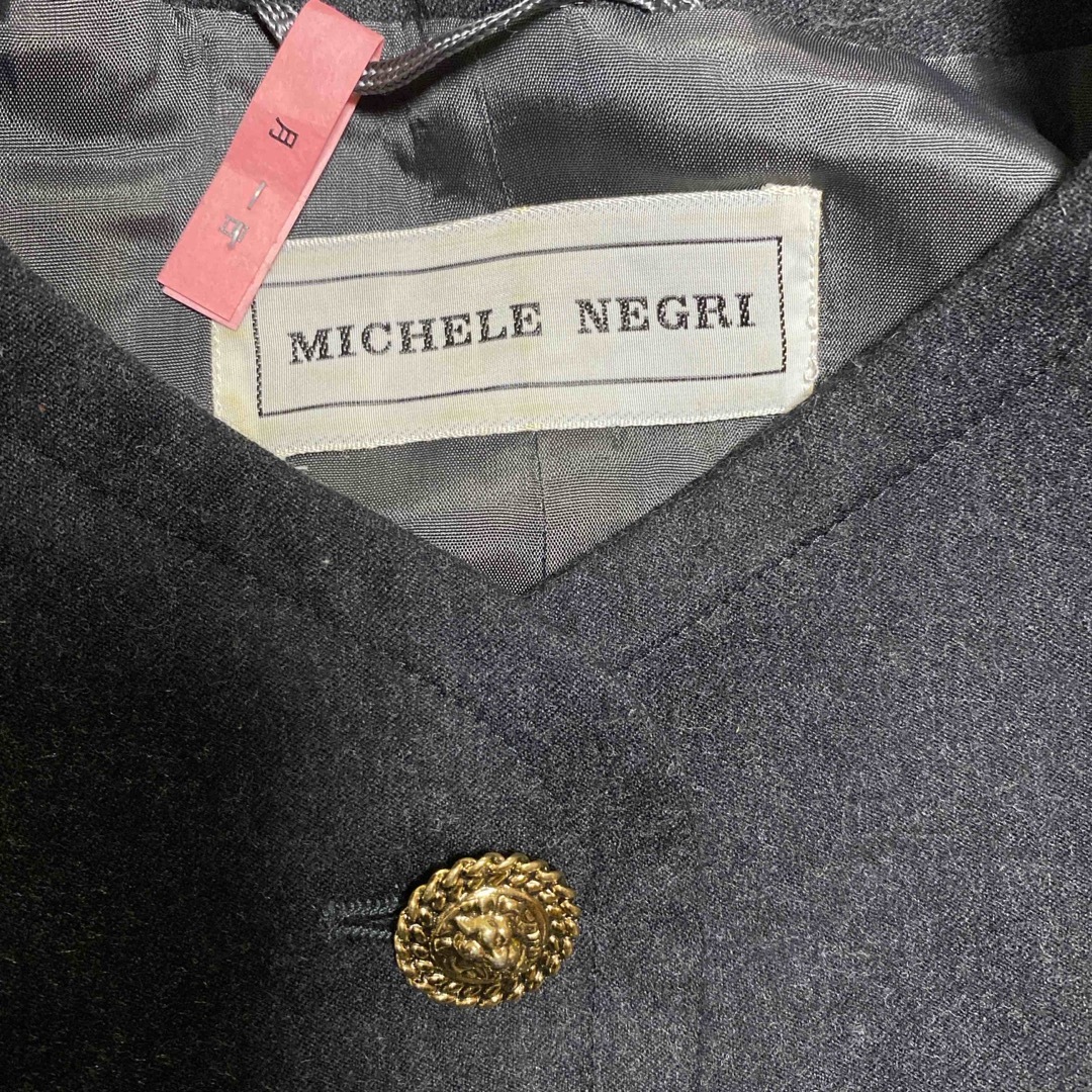 イタリア製Michele Negri ゴールドボタンワンピース(実家保管品) レディースのワンピース(ひざ丈ワンピース)の商品写真