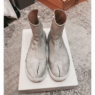 マルタンマルジェラ(Maison Martin Margiela)のマルジェラ　margiela タビブーツ　ペンキ加工フュージョンスニーカー　足袋(ブーツ)