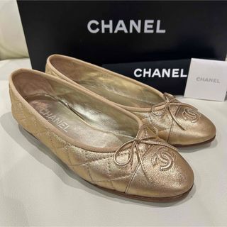 CHANEL - シャネル フラットシューズ BLK/SLV 37の通販 by Mi's shop