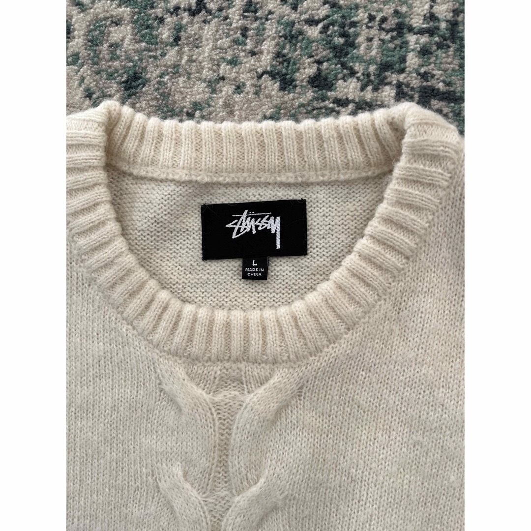 STUSSY(ステューシー)のSTUSSY DOUBLE CABLE SWEATER メンズのトップス(ニット/セーター)の商品写真