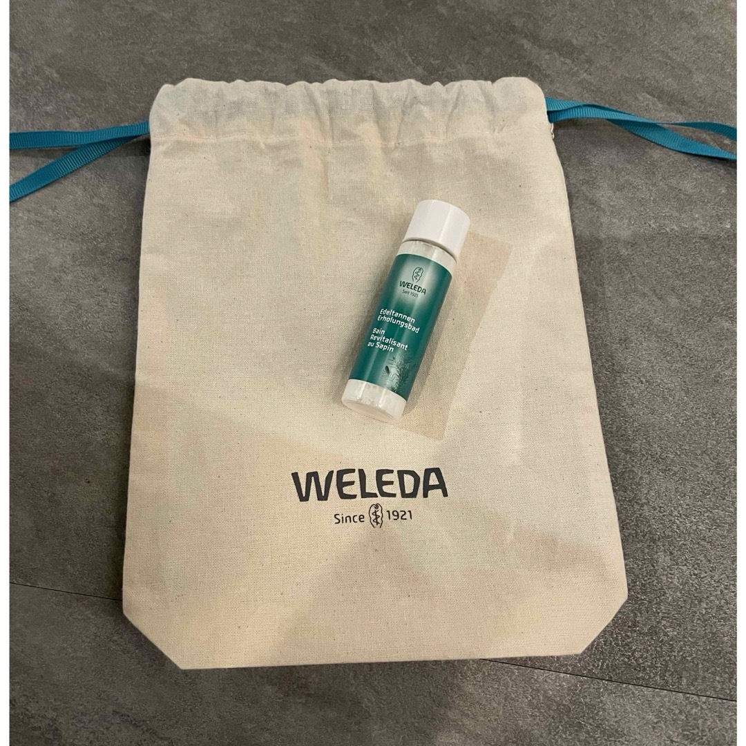 WELEDA(ヴェレダ)のWELEDA ヴェレダ　入浴剤　巾着　モミ　バスミルク コスメ/美容のボディケア(入浴剤/バスソルト)の商品写真