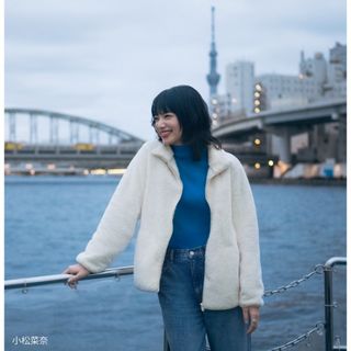 ユニクロ(UNIQLO)のユニクロ エクストラファインメリノリブタートルネックセーター 長袖 XL ブルー(ニット/セーター)