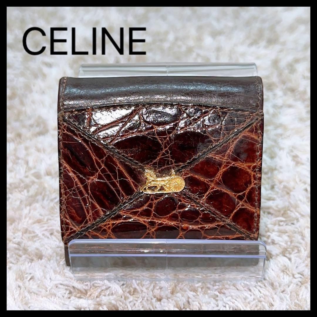 celineの■CELINE セリーヌ　コインケース 小銭入れ ブラウン　レザー