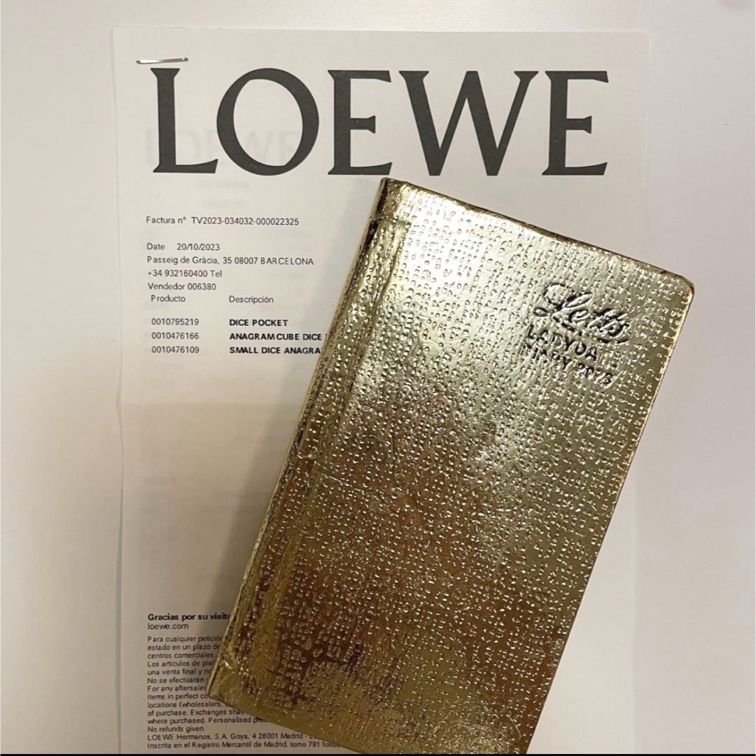 LOEWE(ロエベ)の【新品】ロエベ ANAGRAM CUBE DICE BIG レディースのアクセサリー(チャーム)の商品写真