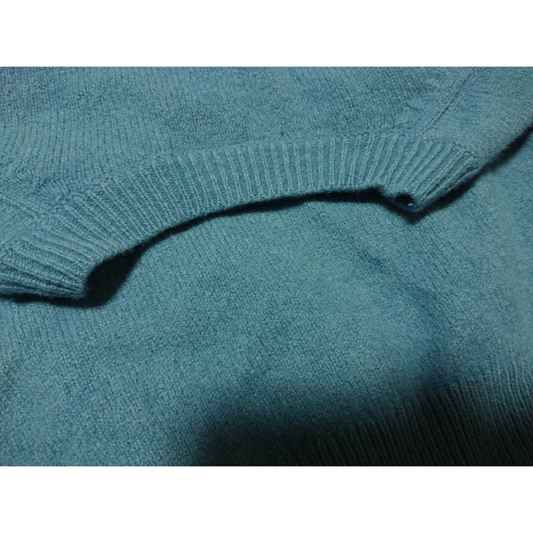 UNIQLO(ユニクロ)のプレミアムラムウールセーター☆ブルー レディースのトップス(ニット/セーター)の商品写真