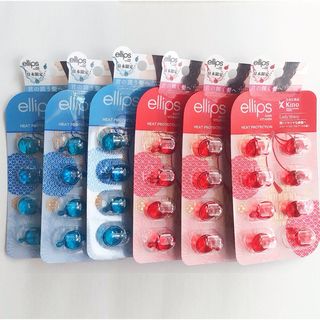 エリップス(ellips)の【8粒×6シート】ellips エリップス 洗い流さないトリートメント 赤と青(トリートメント)