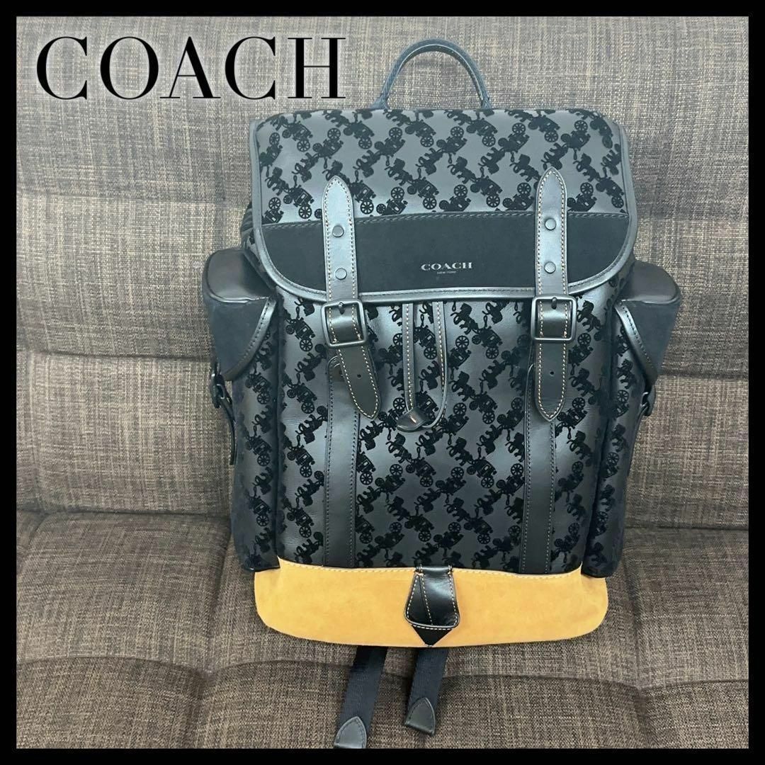 ヒッチ■新品 COACH ヒッチ バックパック 馬車 C6609 ブラック リュック