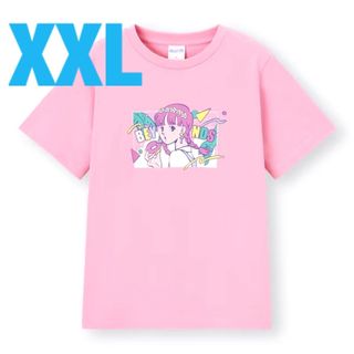 ジーユー(GU)の【XXL】HELLO! PROJECT コラボグラフィックT 半袖　ピンク　GU(Tシャツ(半袖/袖なし))