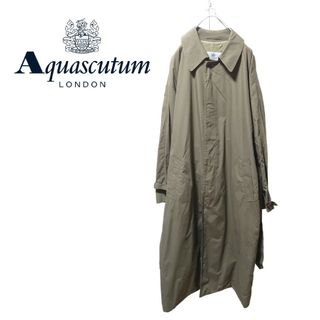 アクアスキュータム(AQUA SCUTUM)の【Aquascutum】Aqua5 カナダ製 ロングコート A-1633(ステンカラーコート)