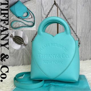 ティファニー(Tiffany & Co.)の美品♡現行品♡トリヨンレザー♡ティファニー ブルー 2way トートバッグ(ショルダーバッグ)