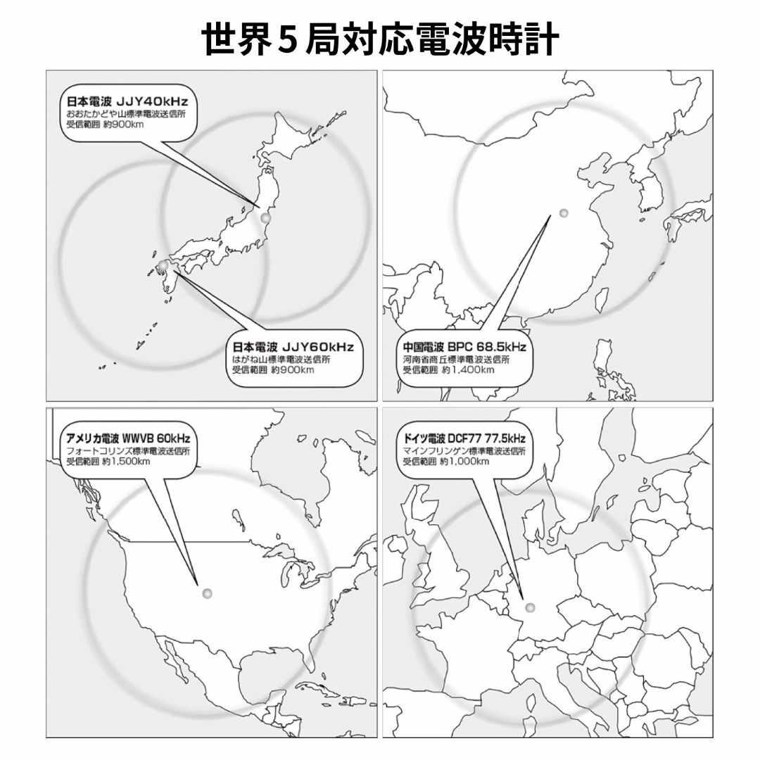 [シチズン Q&Q] 腕時計 アナログ 電波 ソーラー 防水 日付 メタルバンドその他