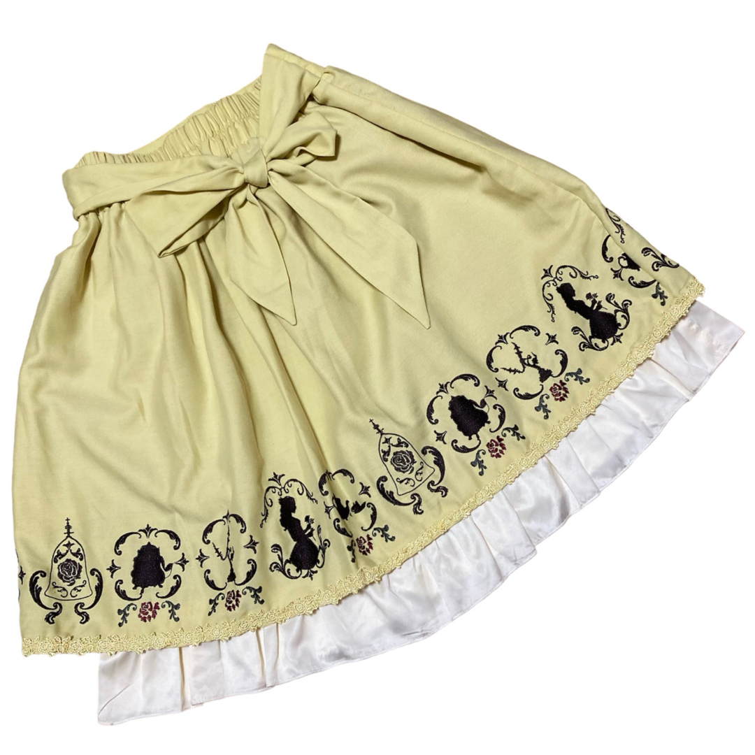 美女と野獣コラボ刺繍スカート/アクシーズファム/ロリィタ/ディズニー/プリンセス