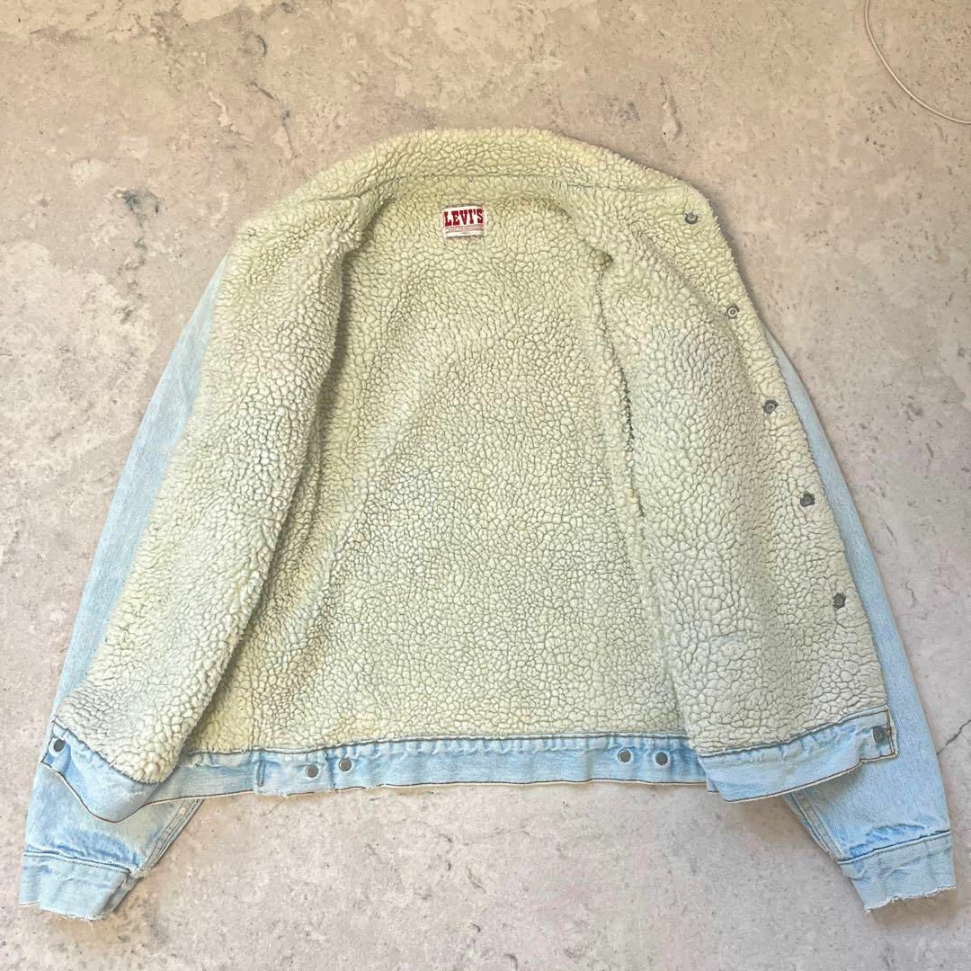 Levi's(リーバイス)の【70s リーバイス】サイズL ボアデニム ジャケット ジージャン ビッグE メンズのジャケット/アウター(Gジャン/デニムジャケット)の商品写真