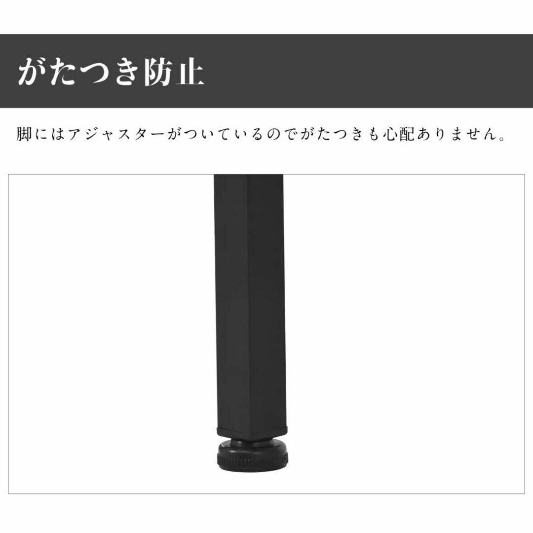 【色: ダークブラウン】OSJ パソコンデスク 80cm幅 ラック付き コンパク77cm本体重量