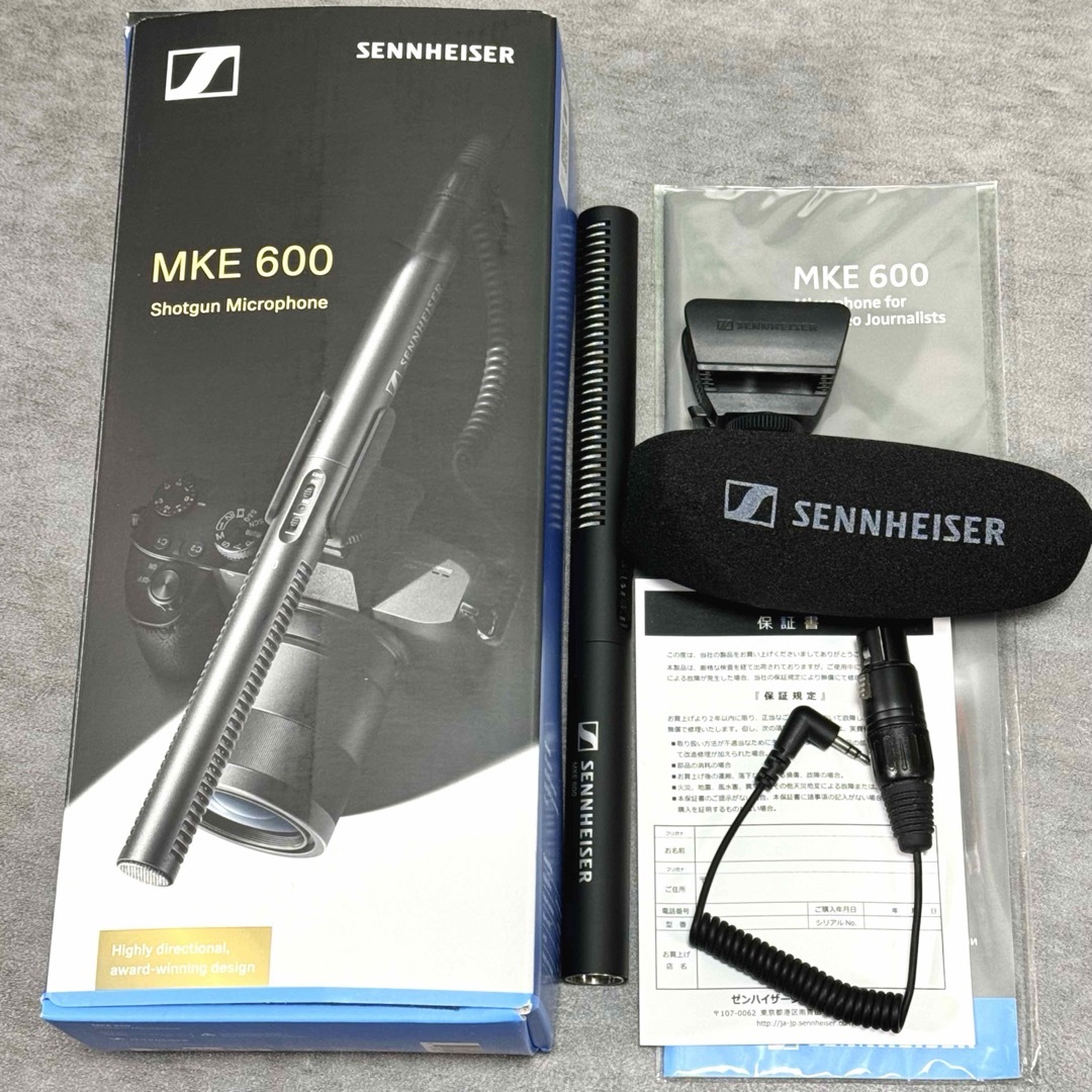 SENNHEISER(ゼンハイザー)のSENNHEISER（ゼンハイザー） MKE 600(国内正規品)  楽器のレコーディング/PA機器(マイク)の商品写真