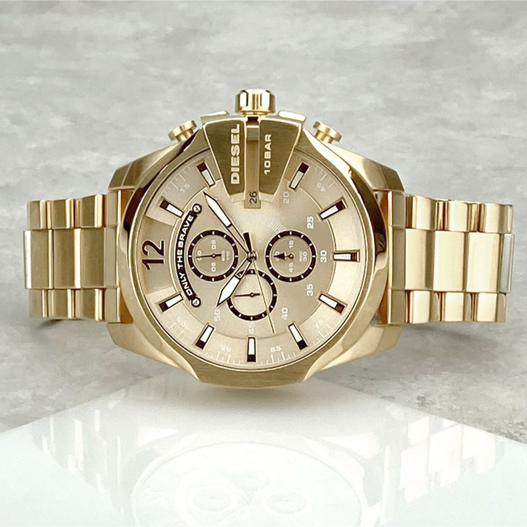 DIESEL(ディーゼル)の【DIESEL/ディーゼル】腕時計 ゴールド アナログ 人気 メンズの時計(腕時計(アナログ))の商品写真