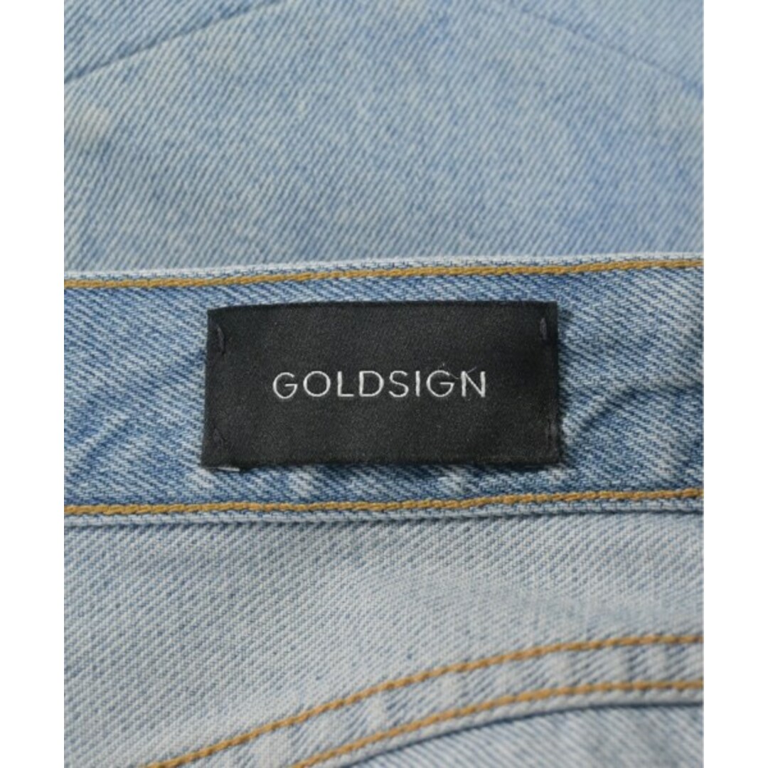 GOLD SIGN ゴールドサイン デニムパンツ 27(M位) 水色(デニム) 【古着】【中古】 レディースのパンツ(デニム/ジーンズ)の商品写真