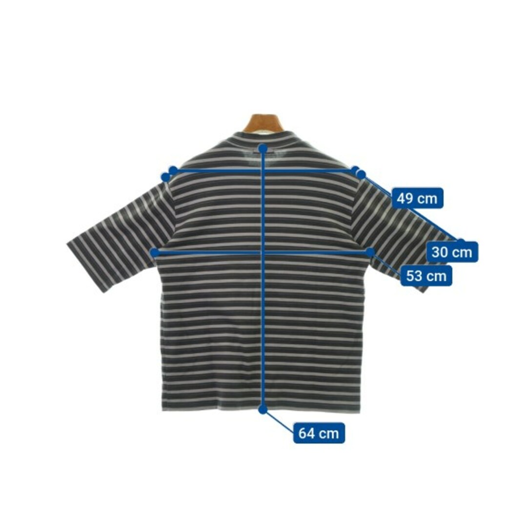 UNITED ARROWS(ユナイテッドアローズ)のUNITED ARROWS Tシャツ・カットソー XL グレー系(ボーダー) 【古着】【中古】 メンズのトップス(Tシャツ/カットソー(半袖/袖なし))の商品写真