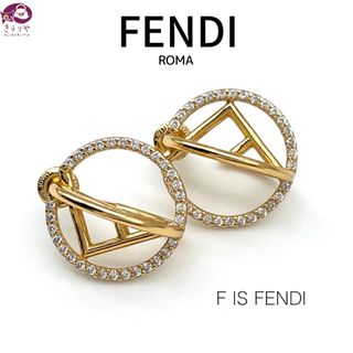 イヤリングフェンディ FENDI イヤーカフ リング クリスタル シルバー色 ■OS