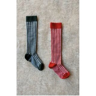 ソーアプルーム(SOOR PLOOM)のBONJOUR DIARY  2023aw  Stripes Socks 靴下(靴下/タイツ)