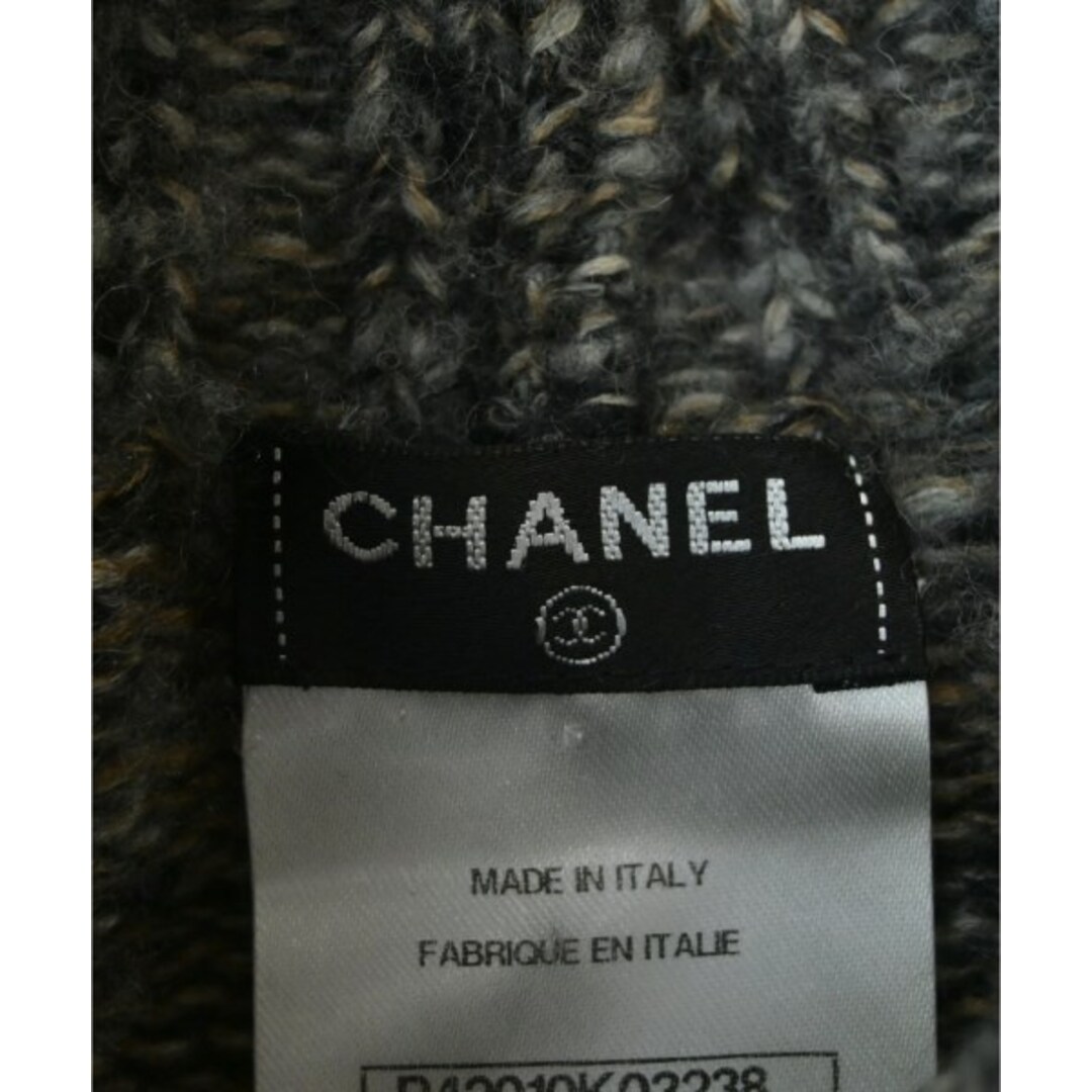 CHANEL(シャネル)のCHANEL ワンピース 40(M位) グレーx黒xベージュ等(ミックス) 【古着】【中古】 レディースのワンピース(ひざ丈ワンピース)の商品写真