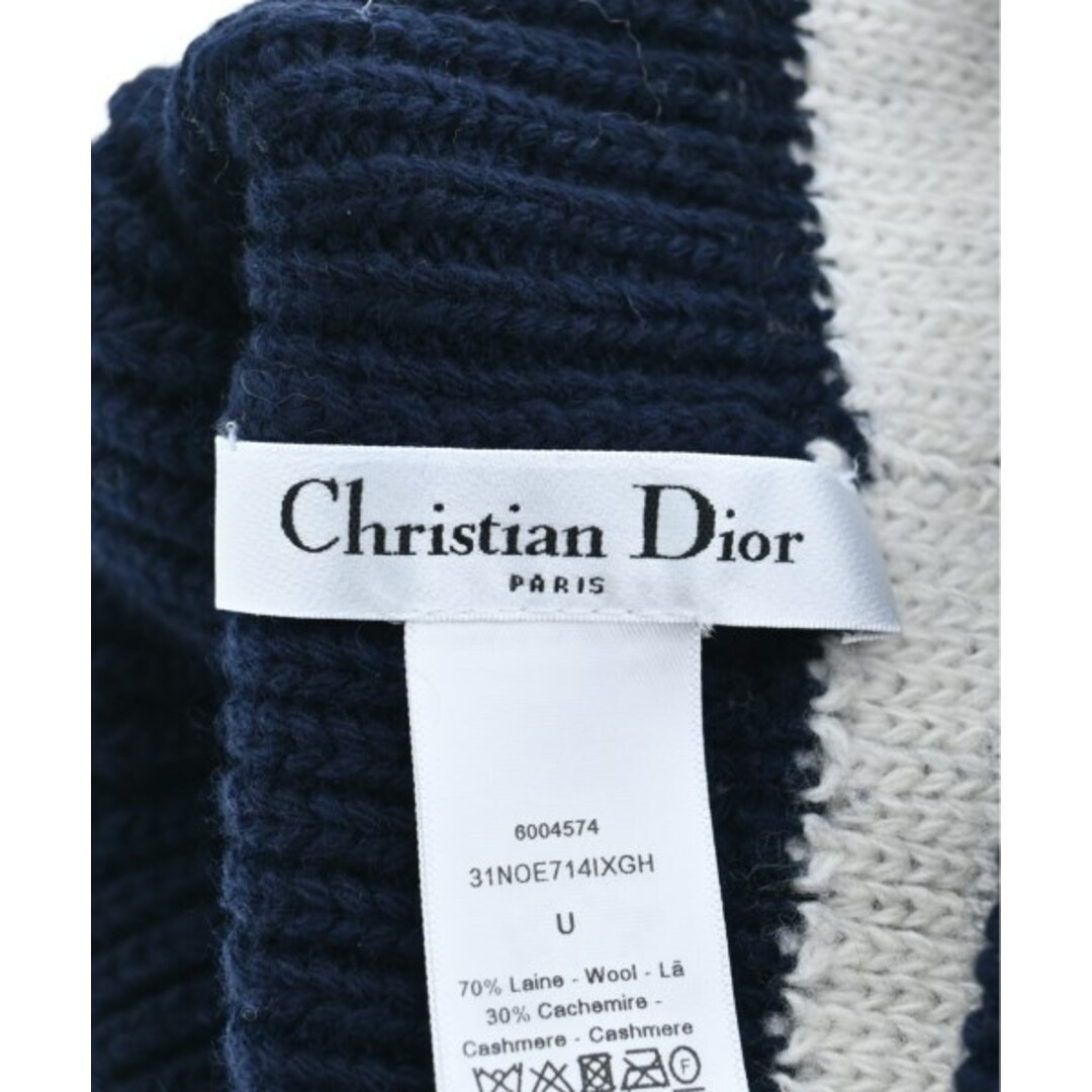 Christian Dior(クリスチャンディオール)のChristian Dior ニットキャップ・ビーニー - 紺 【古着】【中古】 レディースの帽子(ニット帽/ビーニー)の商品写真