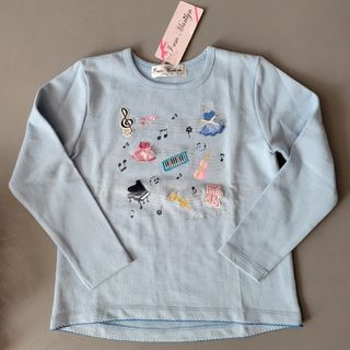 新品タグ付き☆む～のんのん トレーナー バレエ ピアノ 楽器  130(Tシャツ/カットソー)