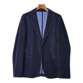 エンポリオアルマーニ(Emporio Armani)のEMPORIO ARMANI カジュアルジャケット 50(XL位) 紺 【古着】【中古】(テーラードジャケット)