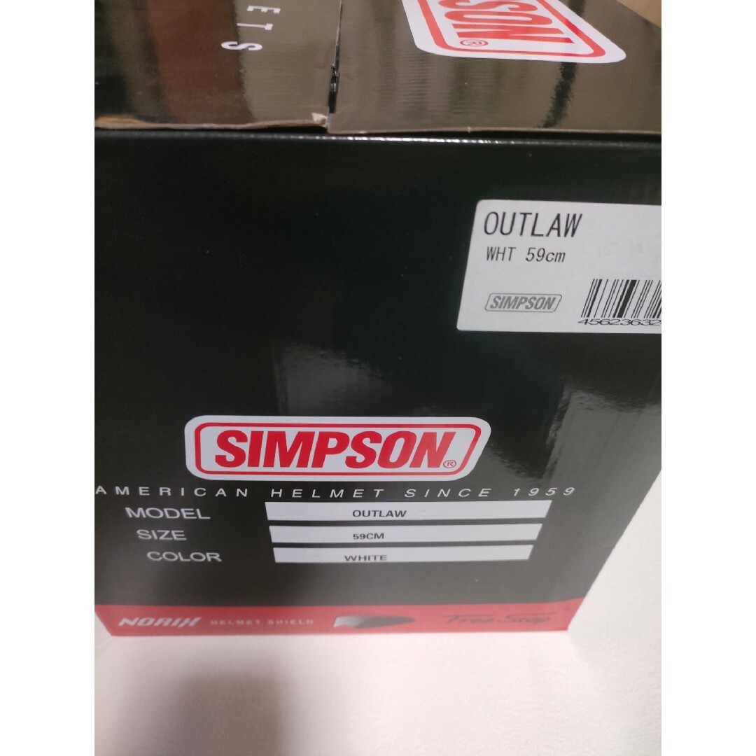 SIMPSON(シンプソン)のシンプソン 59センチ OUTLAW (アウトロー) ヘルメット 自動車/バイクのバイク(ヘルメット/シールド)の商品写真