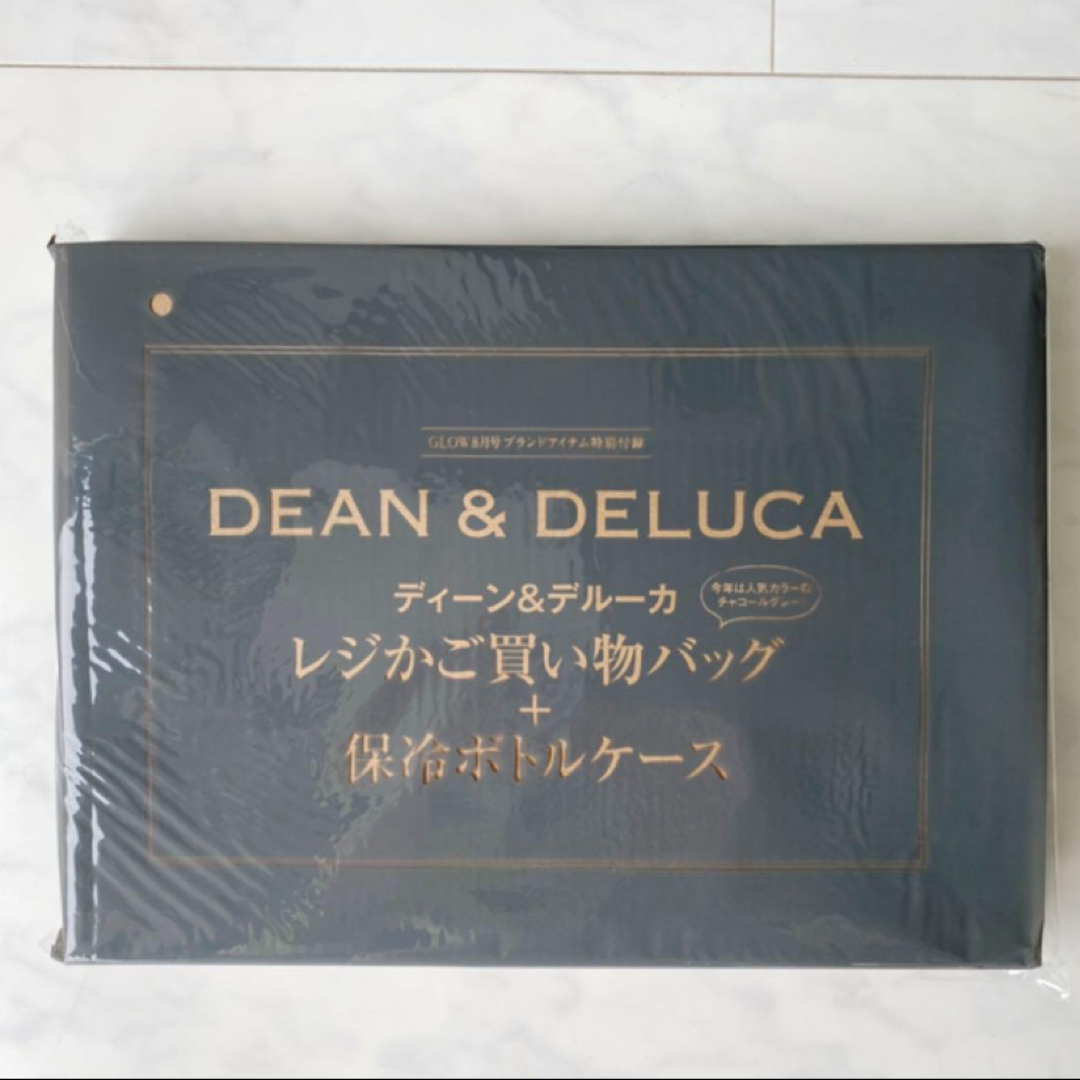 DEAN & DELUCA(ディーンアンドデルーカ)のDEAN&DELUCA レジかご買物バッグ＋保冷ボトルケース　グレー　☆ レディースのバッグ(エコバッグ)の商品写真