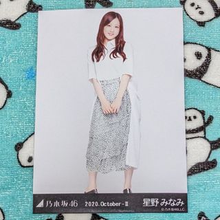 ノギザカフォーティーシックス(乃木坂46)の元乃木坂46 星野みなみ　2020 October モノトーン　ヒキ(アイドルグッズ)