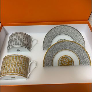 エルメス(Hermes)のHERMES エルメス　モザイクモーニングカップ&ソーサー(食器)