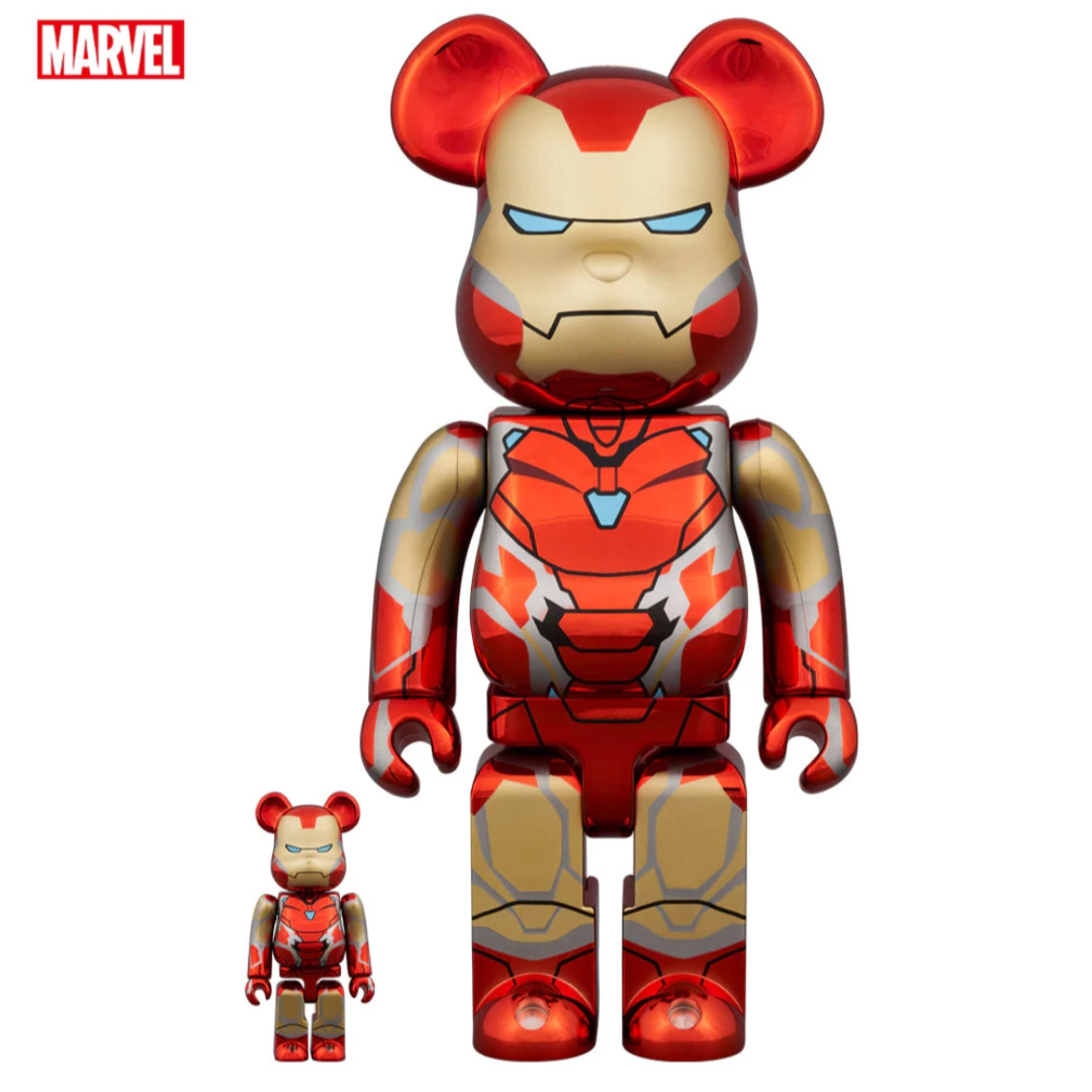 BE@RBRICK IRON MAN MARK85 CHROME Ver.medicomtoy