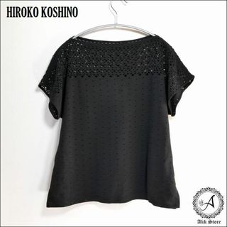 ヒロココシノ(HIROKO KOSHINO)のHIROKO KOSHINO レディース トップス 半袖 カットソー 日本製 L(カットソー(半袖/袖なし))