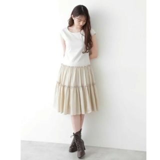 ジルバイジルスチュアート(JILL by JILLSTUART)のJILL by JILLSTUART　タフタティアードTワンピース(ひざ丈ワンピース)