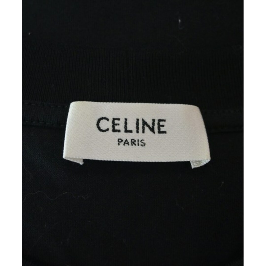 celine(セリーヌ)のCELINE セリーヌ Tシャツ・カットソー M 黒 【古着】【中古】 メンズのトップス(Tシャツ/カットソー(半袖/袖なし))の商品写真