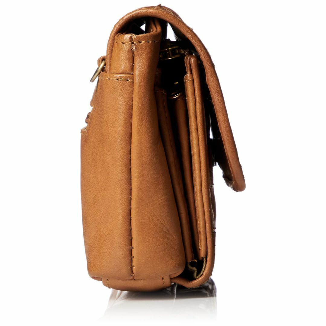 【色:ブラウン】[ズッケロ フィラート] 48919 レザーメッシュ型フラップ式 レディースのバッグ(その他)の商品写真