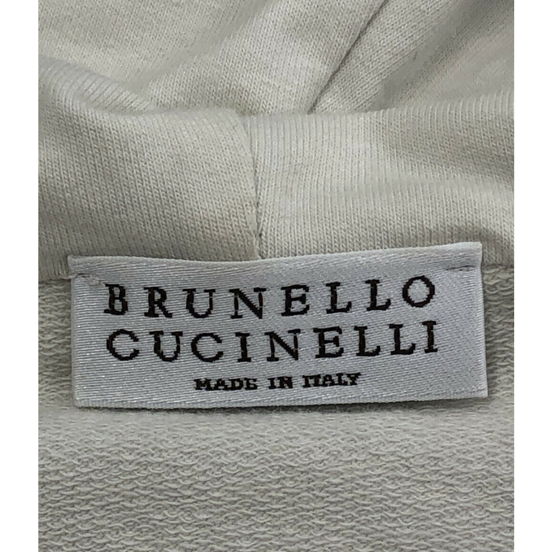 BRUNELLO CUCINELLI(ブルネロクチネリ)のブルネロクチネリ シルク混 フルジップパーカー レディース S レディースのトップス(パーカー)の商品写真