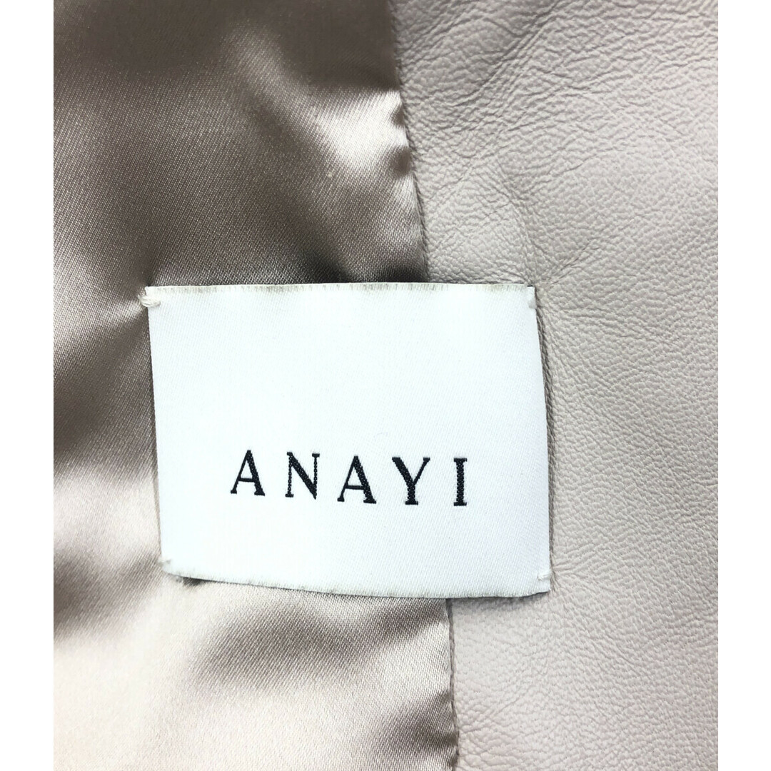 ANAYI(アナイ)のアナイ ANAYI レザージャケット    レディース 38 レディースのジャケット/アウター(その他)の商品写真