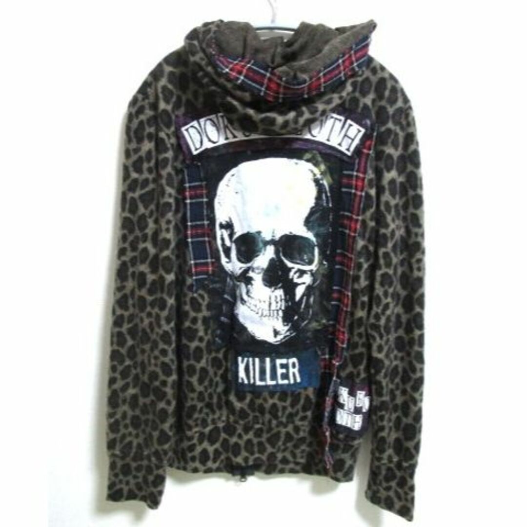 h.naoto(エイチナオト)のH.NAOTO エイチナオト　DOKUROGOTH Leopard hoodie レディースのトップス(パーカー)の商品写真