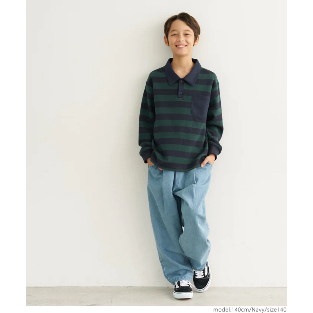 coca(コカ)のcoca  ラガーシャツ キッズ/ベビー/マタニティのキッズ服男の子用(90cm~)(Tシャツ/カットソー)の商品写真