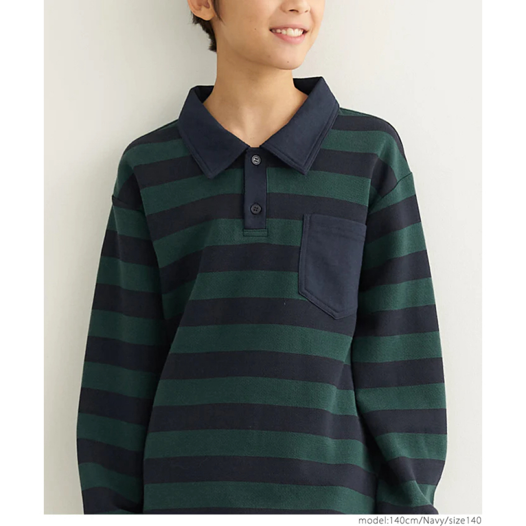 coca(コカ)のcoca  ラガーシャツ キッズ/ベビー/マタニティのキッズ服男の子用(90cm~)(Tシャツ/カットソー)の商品写真