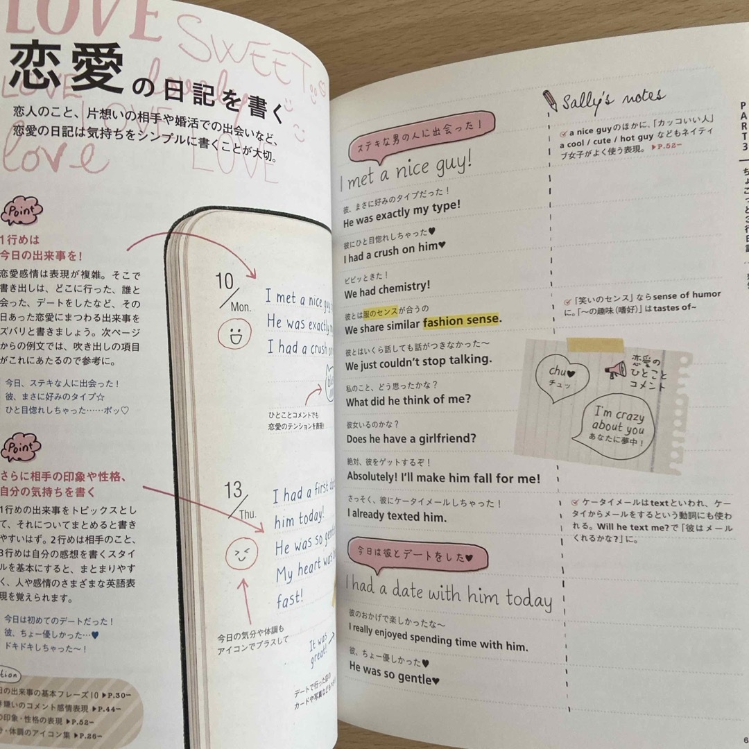 英語で手帳にちょこっと日記を書こう エンタメ/ホビーの本(語学/参考書)の商品写真