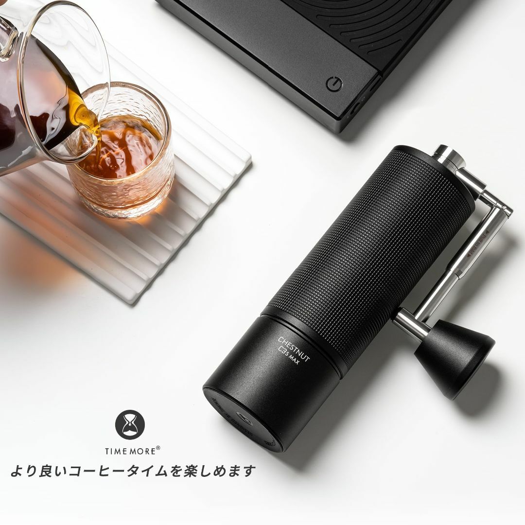 【色: C3s MAX Black】TIMEMORE コーヒーミル 手動 タイム インテリア/住まい/日用品のキッチン/食器(容器)の商品写真